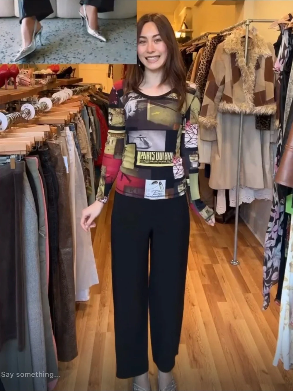 VINTAGE ARMANI Collezioni silk trousers